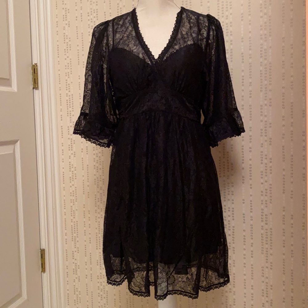 Betray Johnson romantic lace mini dress!